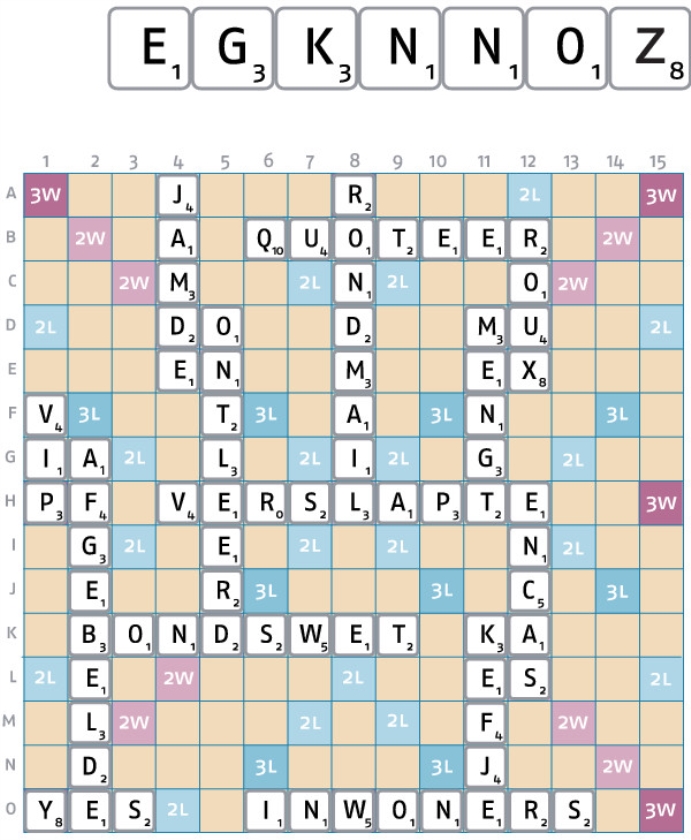 Dertiende nd-scrabblespel ronde 11
